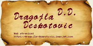 Dragojla Despotović vizit kartica